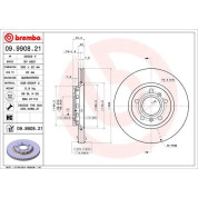 12 482 028 Bremsscheibe HA | AUDI A8,VW Phaeton 02 | 09.9908.21