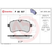 BREMBO Bremsklötze HA | IVECO Daily 06 | P A6 027