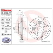 Bremsscheibe HA Xtra | AUDI TT Quattro 06 | 09.9768.1X