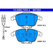 Bremsbelagsatz Citroen P. C5 1.6-2.0 Hdi 08 | 13.0460-7252.2