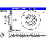 Bremsscheibe | 24.0134-0109.1