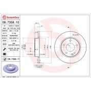 15 481 004 Bremsscheibe VA | MERCEDES W168 97 | 08.7358.11