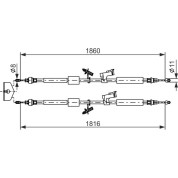 Handbremsseil | FORD Focus | 1987482189