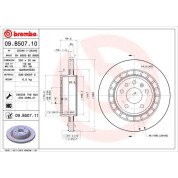 75 482 004 Bremsscheibe HA | SAAB 9-5 01 | 09.B507.11