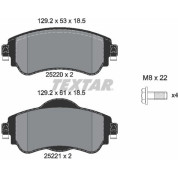 Bremsbelagsatz Citroen C4 1.2-1.6 09 | 2522001