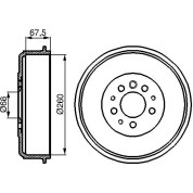 Bremstrommel | VW T4 90 | 0 986 477 046