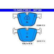 Bremsbelagsatz Bmw T. 3/5/6/7/X5/X6 03 | 13.0460-7169.2