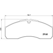 BREMBO Bremsklötze VA | IVECO Daily/RENAULT Mascott 04 | P A6 022