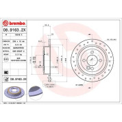 Bremsscheibe HA Xtra | MINI One, Cooper 01 | 08.9163.2X