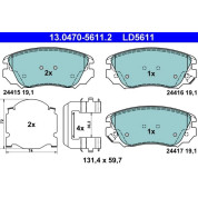 Bremsbelagsatz Opel P. Insignia 1.4-2.0 08- Keramik | 13.0470-5611.2