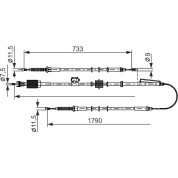 Handbremsseil | OPEL Astra 12 | 1987482803