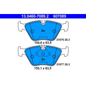 Bremsbelagsatz Bmw P. E39 2.0-3.5 95-04 | 13.0460-7089.2