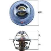 Thermostateinsatz mit Dichtung | SMART Forfour 04-06 | TX 185 82D