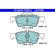 Bremsbelagsatz Db T. C218/X218/W212/S212 2.1-5.5 09- Keramik | 13.0470-7259.2