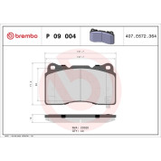 BREMBO Bremsklötze VA | CADILLAC CTS/STS, Tesla S | P 09 004