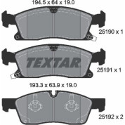 Bremsbelagsatz Jeep P. Grand Cherokee 10- Ko A 18 | 2519002