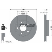 Bremsscheibe Honda P. Civic 02- 1.7Cdti/06- 1.3 | 92175803