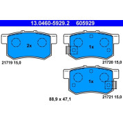 Bremsbelagsatz Honda T. Accord/Civic 1.4-2.2 90 | 13.0460-5929.2