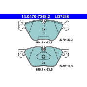 Bremsbelagsatz Bmw S. 5 (F10,F11) 2.0-3.0 09- Keramik | 13.0470-7268.2