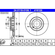 Bremsscheibe Vw P. Lupo/Polo 94-05 | 24.0118-0106.1