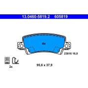 Bremsbelagsatz Toyota T. Corolla 1,4-2,0 D-4D 01-07 | 13.0460-5819.2