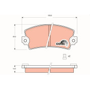 Bremsbelagsatz Citroen P. Lna 76-79/Visa 78-91 | GDB148