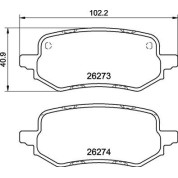 BREMBO Bremsklötze HA | FORD Puma 19 | P 24 237