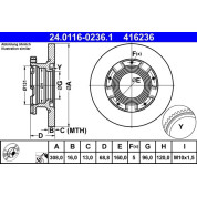 Bremsscheibe | 24.0116-0236.1