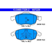 Bremsbelagsatz Citroen P. Berlingo/C4/Ds4 08 | 13.0460-7229.2