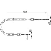 Handbremsseil | PEUGEOT 206 98 | 1987477586