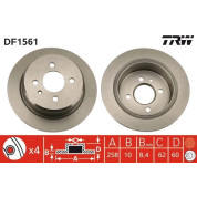 Bremsscheibe Bmw T. E30 82 | DF1561