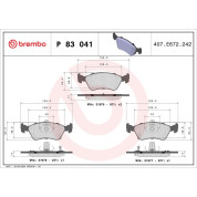 BREMBO Bremsklötze VA | TOYOTA Avensis 97-03 | P 83 041