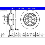 Bremsscheibe Volvo T. S80/V70/Xc70 06 | 24.0112-0180.1