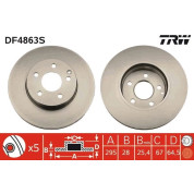 Bremsscheibe Db P. W204 07 | DF4863S