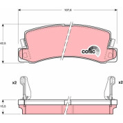 Bremsbelagsatz Toyota T. Camry/Carina/Celica 1,6-3,0 86-01 | GDB1168