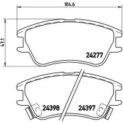 BREMBO Bremsklötze VA | HYUNDAI Atos 97 | P 30 027