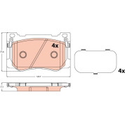 Bremsklötze | HYUNDAI Genesis 14 | GDB2311