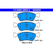 Bremsbelagsatz Toyota P. Avensis 1,6-2,0 97-03 | 13.0460-5809.2