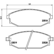 BREMBO Bremsklötze VA | HYUNDAI Galoloper 91-03 | P 54 027