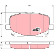 Bremsklötze VA | TOYOTA Previa 00 | GDB3248