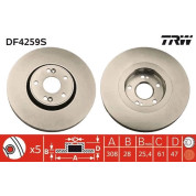 Bremsscheibe Renault P. Laguna 01 | DF4259S