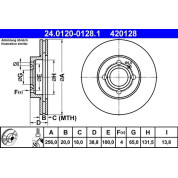 Bremsscheibe Vw P. Caddy/Golf/Lupo/Passat/Polo 85-04 | 24.0120-0128.1