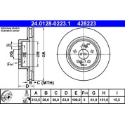 Bremsscheibe | 24.0128-0223.1