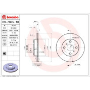 82 481 005 Bremsscheibe VA | TOYOTA Yaris 99 | 09.7825.10