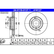 Bremsscheibe Vw P. Fox/Polo 01-11 | 24.0118-0137.1