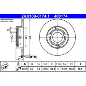 Bremsscheibe | 24.0109-0174.1