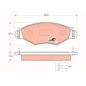 Bremsklötze VA | PEUGEOT 206 98 | GDB1500