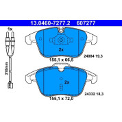 Bremsbelagsatz Peugeot P. 508 1.6-2.2 Hdi 10 | 13.0460-7277.2