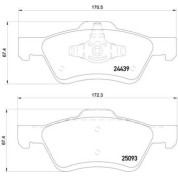 BREMBO Bremsklötze VA | FORD Maverick MAZDA Tribute 00-08 | P 24 159