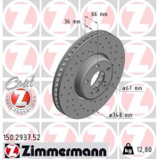 Bremsscheibe VA Sport | BMW 3,4,5,6,7,8,X3,X4,TOYOTA 16 | 150.2937.52